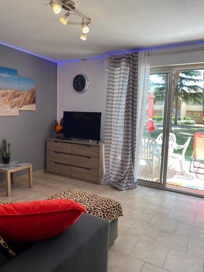 T2 Rdc A Canet En Roussillon Europa 4 Pers ,Piscine,Clim, Tennis, Parking Exterior photo